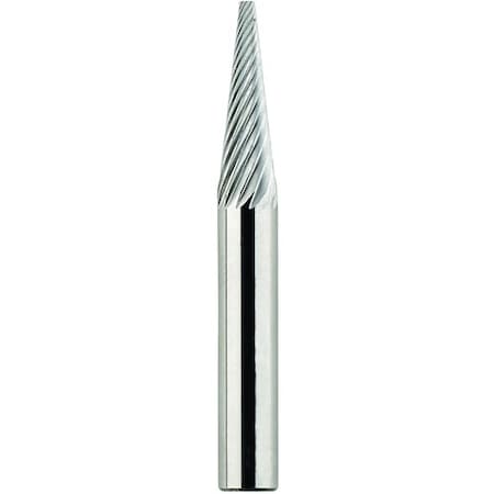 Carbide Burr, General Purpose Premium, Series 5970, Pointed, 18 Head Dia, 716 Length Of Cut, 3
